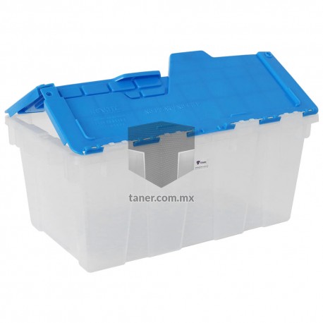 Caja de Plástico Bisagra Chico Transparente